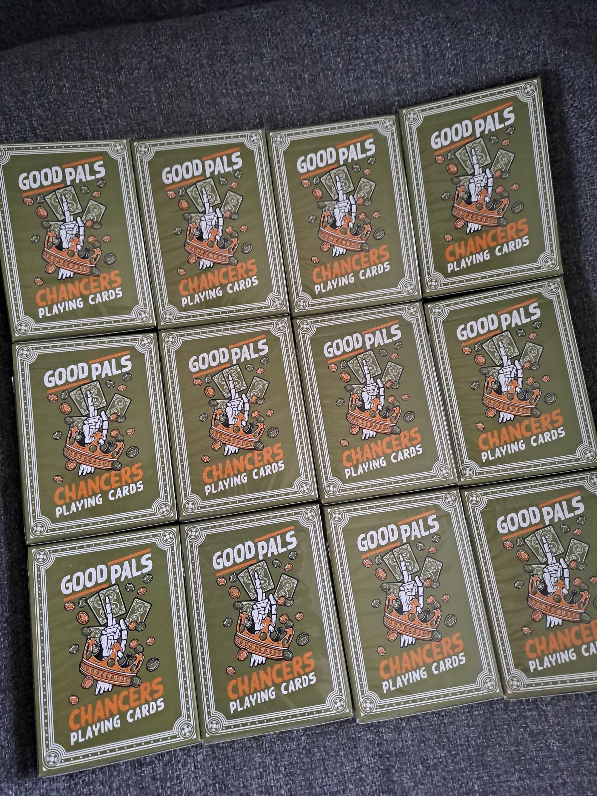 Chancers V3 Green (Marked) - BRICK DEAL (12 Decks, £3.95 per deck)