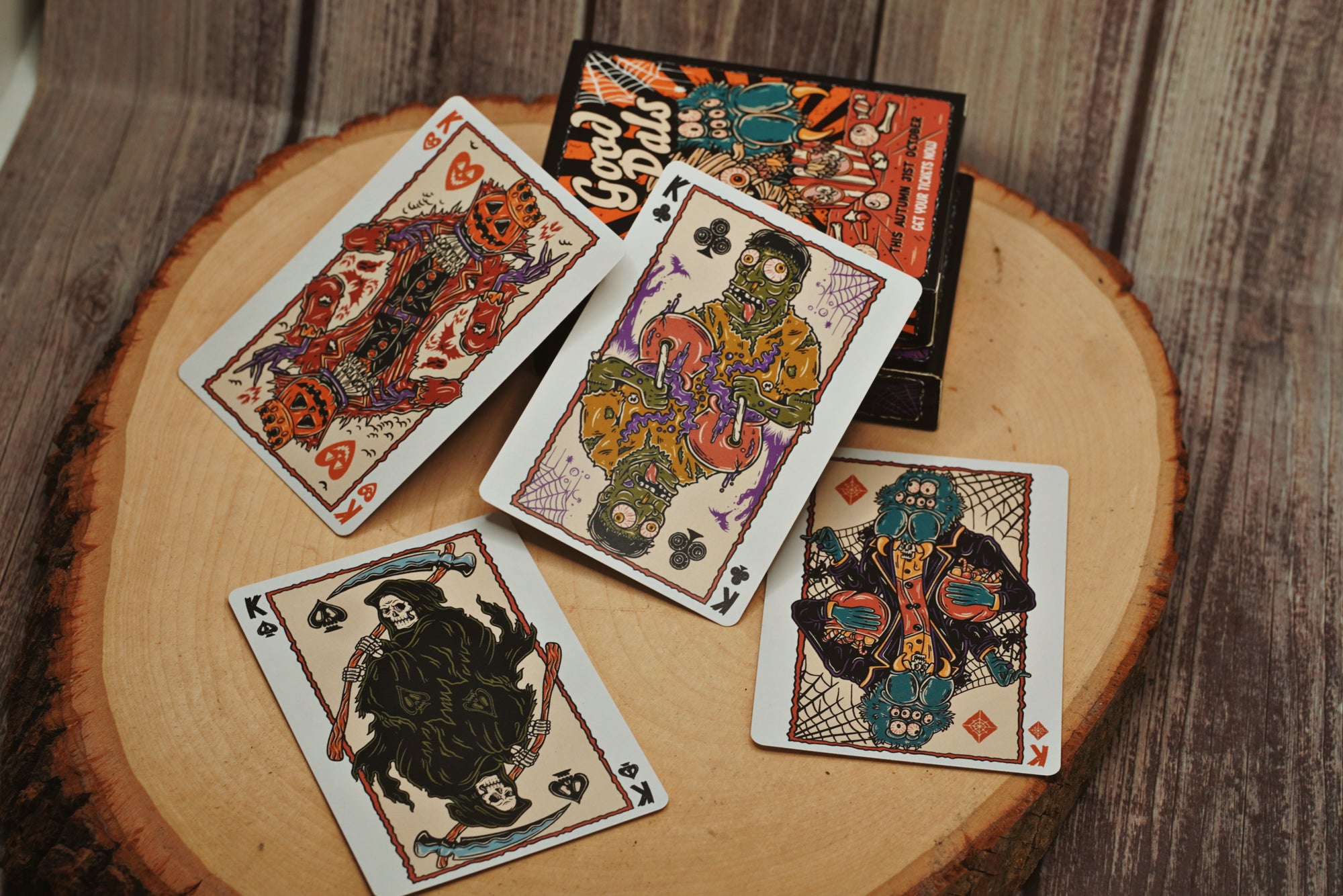 Good Pals Halloween Tales Playing Cards - Gilded Purple (Edition of 75)