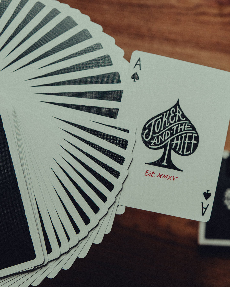 GILDED 597 Playing Cards (Black) by Joker & The Thief (Edition of 150)
