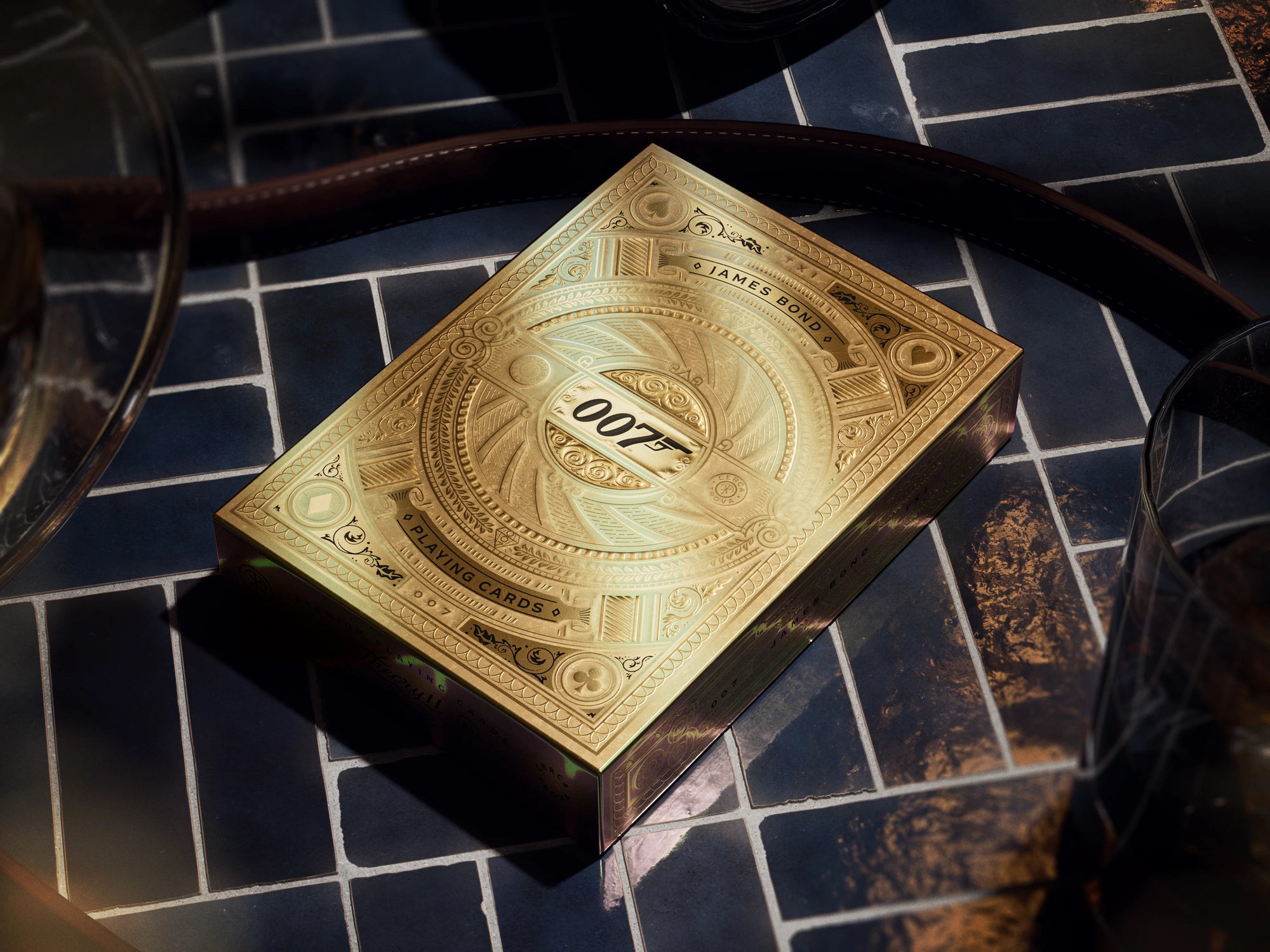 007 Gold Foiled James Bond Playing Cards - Special Edition Box Set by Theory 11