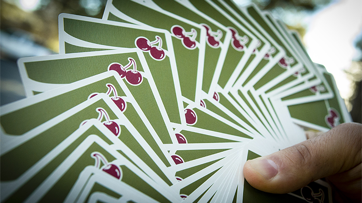 Cherry Casino (Sahara Green) Playing Cards