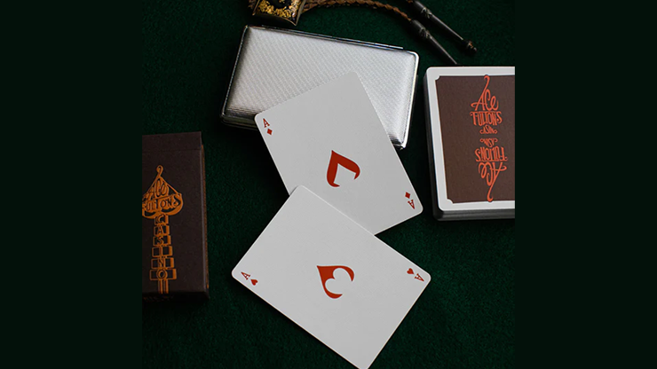 Ace Fulton's 10 Year Anniversary (Tobacco Brown) Playing Cards