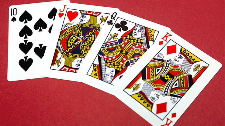 Butterfly Worker Marked Playing Cards (Red)