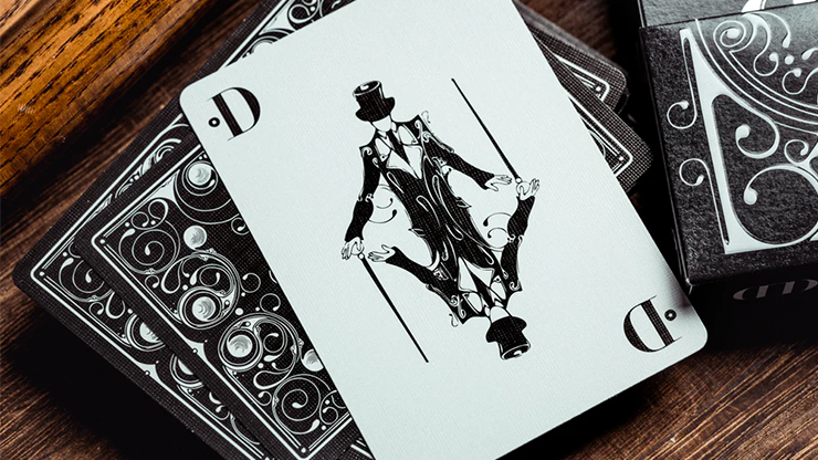 Smoke & Mirrors Playing Cards (Black / White) - Dan & Dave