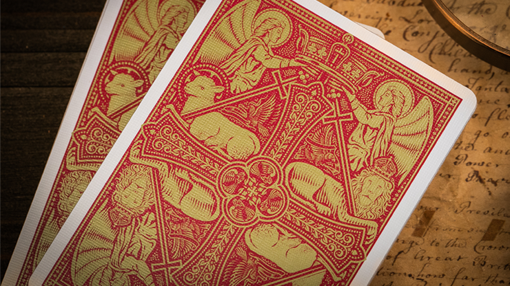The Cross (Maroon Martrys) Playing Cards