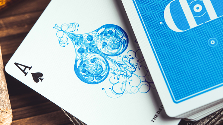 Smoke & Mirrors V9 Playing Cards (Blue) - Dan & Dave