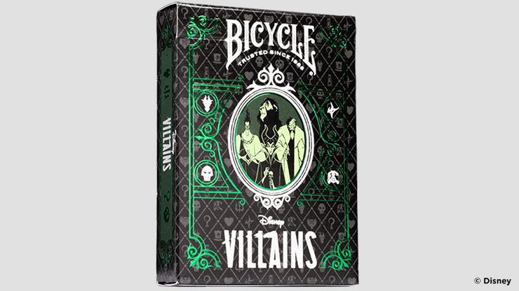Bicycle Disney Villains Playing Cards - Green