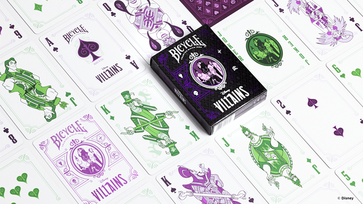 Bicycle Disney Villains Playing Cards - Purple