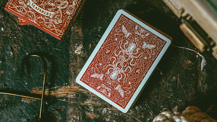Red Seafarers Playing Cards by Joker & The Thief