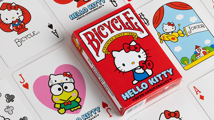 Bicycle Hello Kitty 50th Anniversary Playing Cards