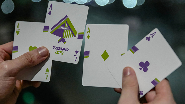 Tempo-Lab Purple Playing Cards *7 days delivery*
