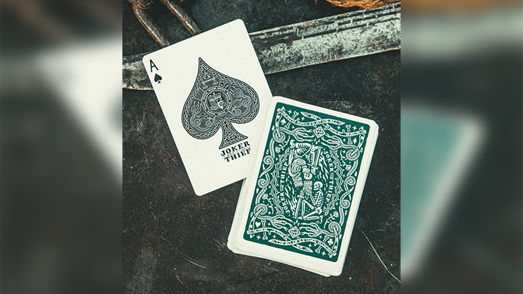 Crown Playing Cards (Green) - Joker & The Thief