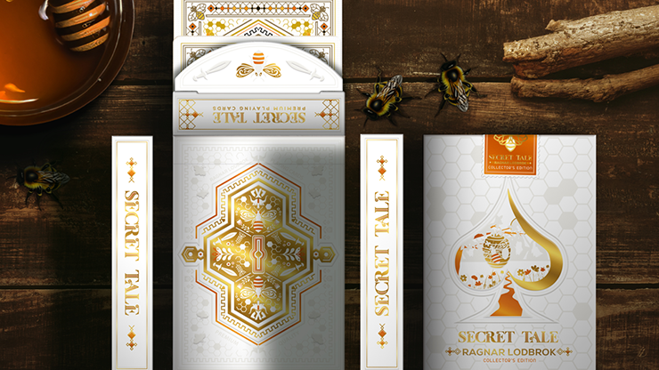 Secret Tale Ragnar White Bee Collector's Playing Cards - Edition of 300