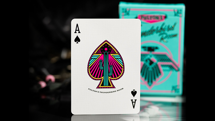 Fulton's Thunderbird Room Turquoise Edition Playing Cards