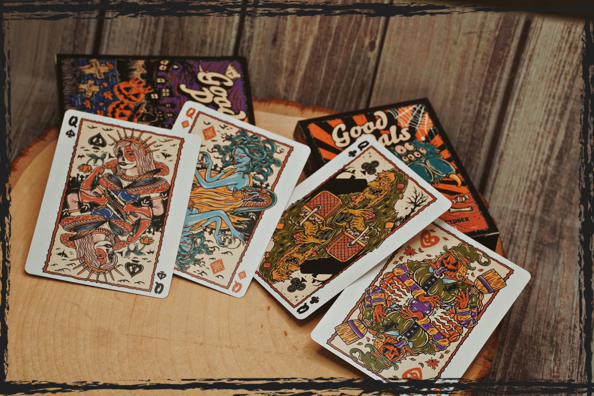 Good Pals Halloween Tales Playing Cards - Gilded Purple (Edition of 75)