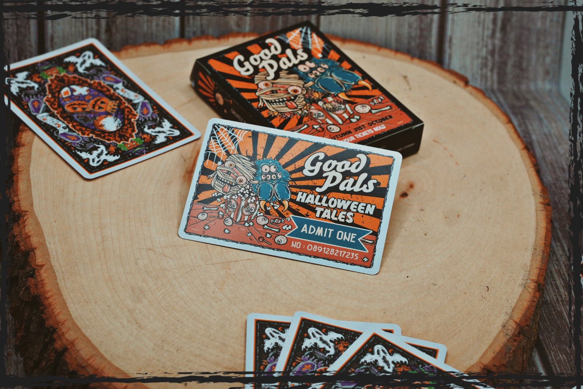 Good Pals Halloween Tales Playing Cards - Gilded Purple (Edition of 75)