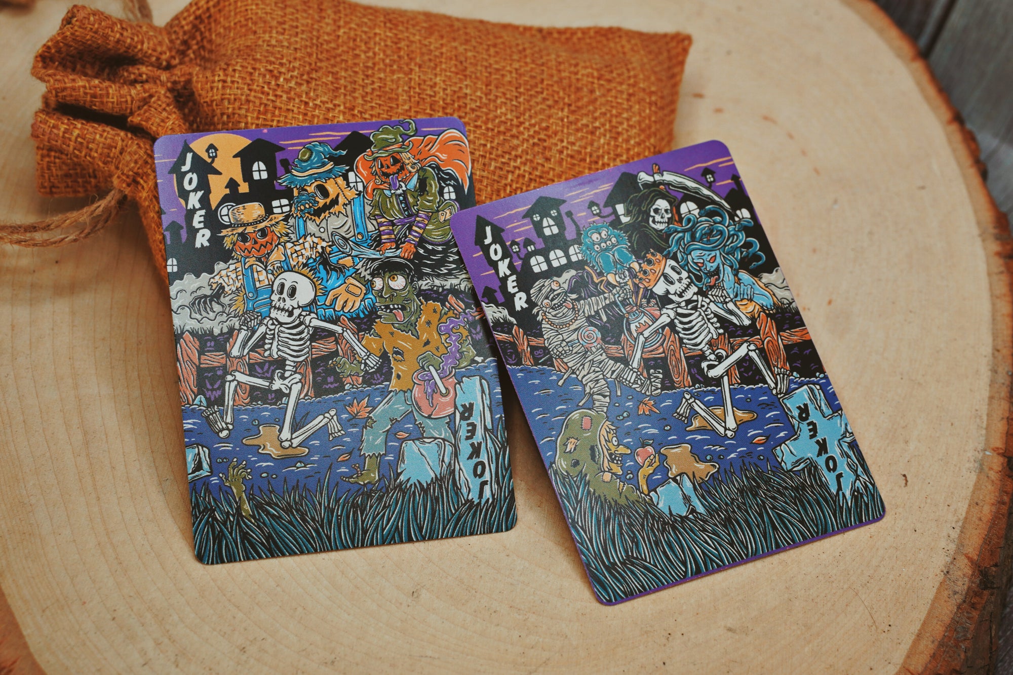 Good Pals Halloween Tales Playing Cards - Gilded Purple (Edition of 75)