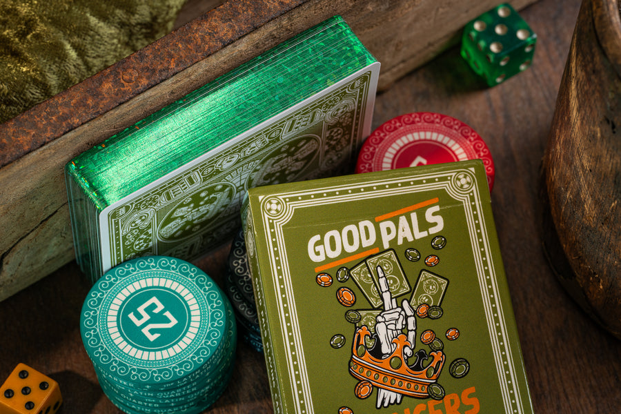 Chancers V3 Green Playing Cards Gilded Edition of 75 by Good Pals