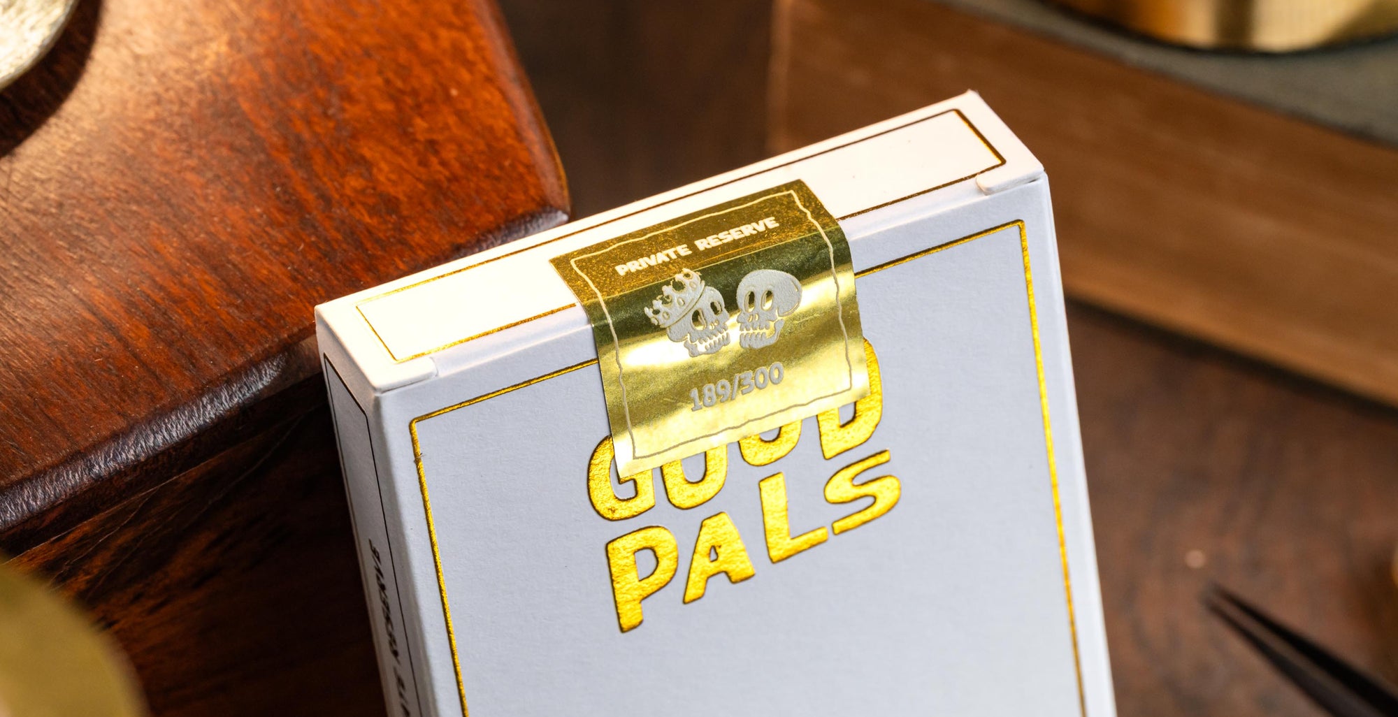 Good Pals Logo Playing Cards - Gold Foiled Private Reserve