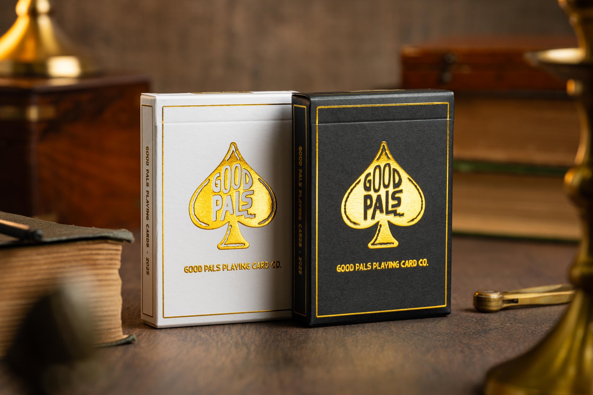 Good Pals Logo Playing Cards - Black & Gold Foiled Private Reserve