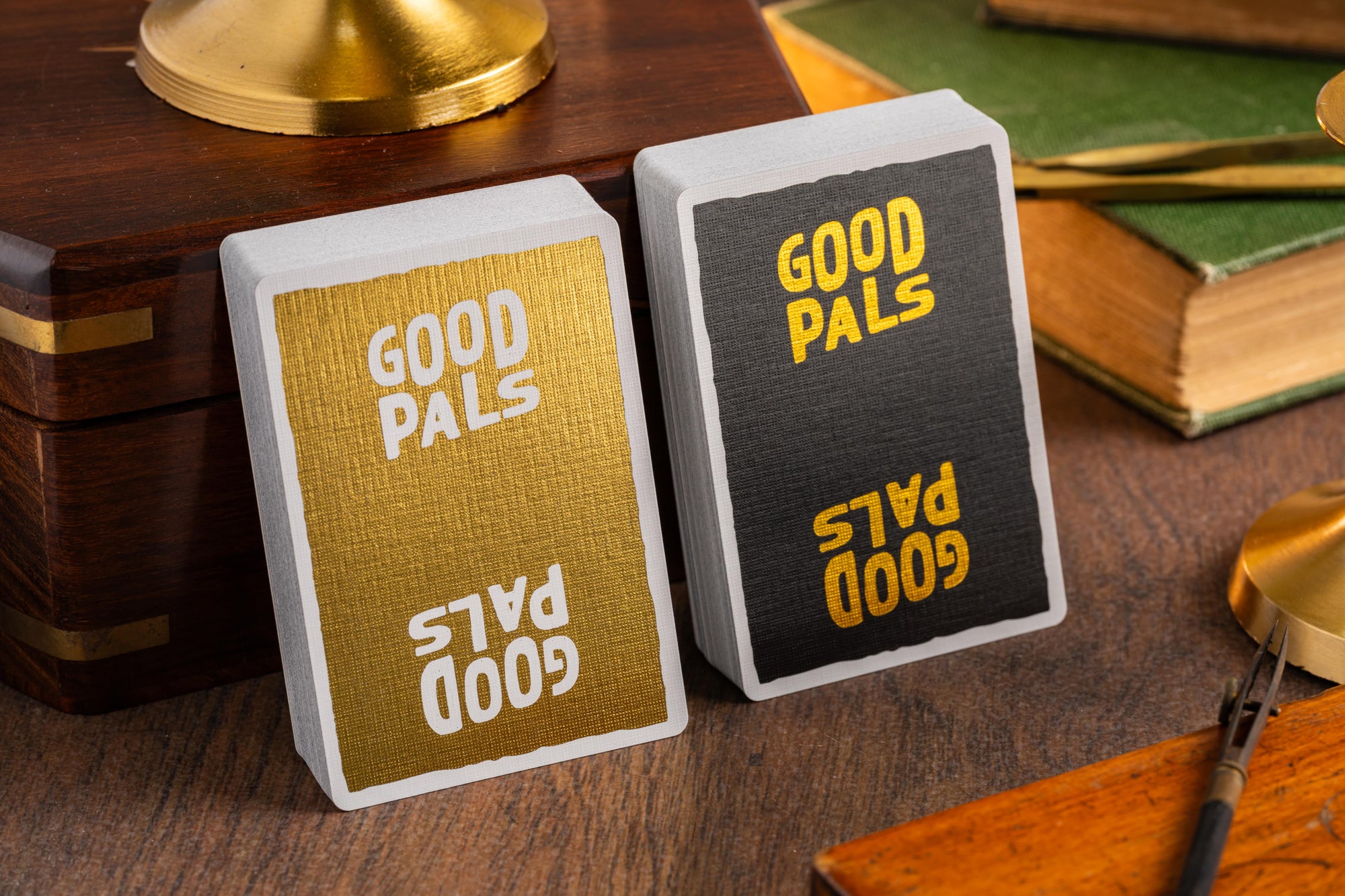 Good Pals Logo Playing Cards - Black & Gold Foiled Private Reserve