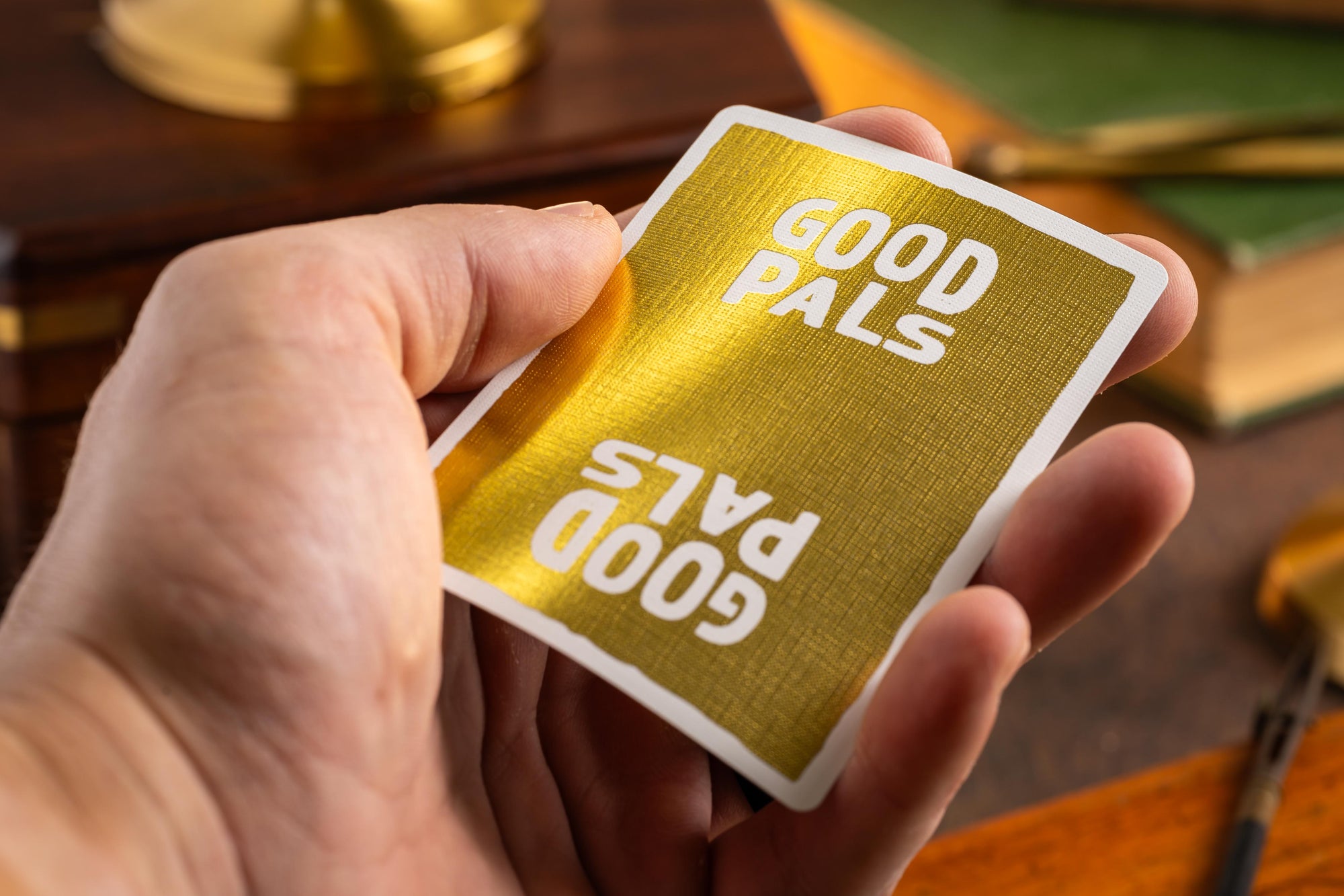 Good Pals Logo Playing Cards - Gold Foiled Private Reserve