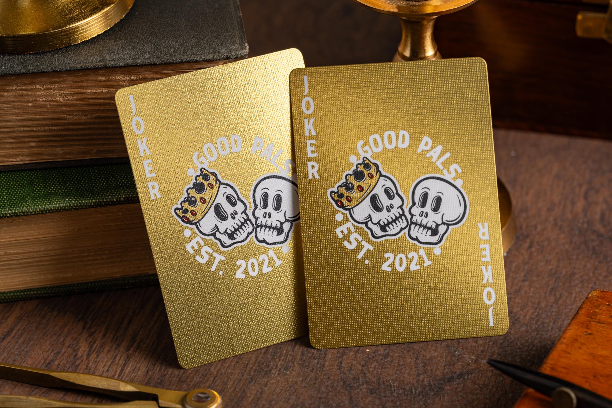 Good Pals Logo Playing Cards - Gold Foiled Private Reserve