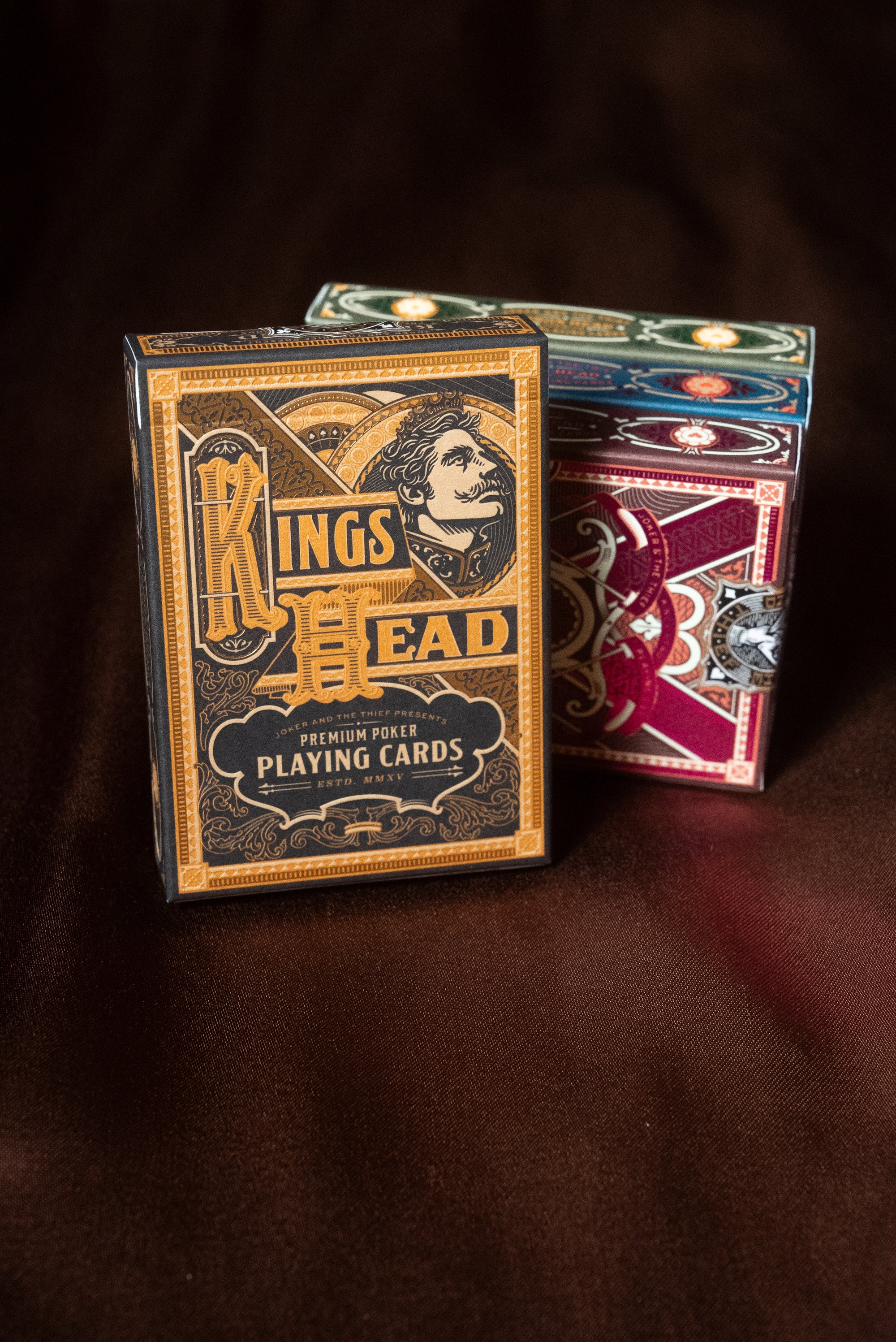 Kings Head Playing Cards (Green & Yellow) - Joker & The Thief