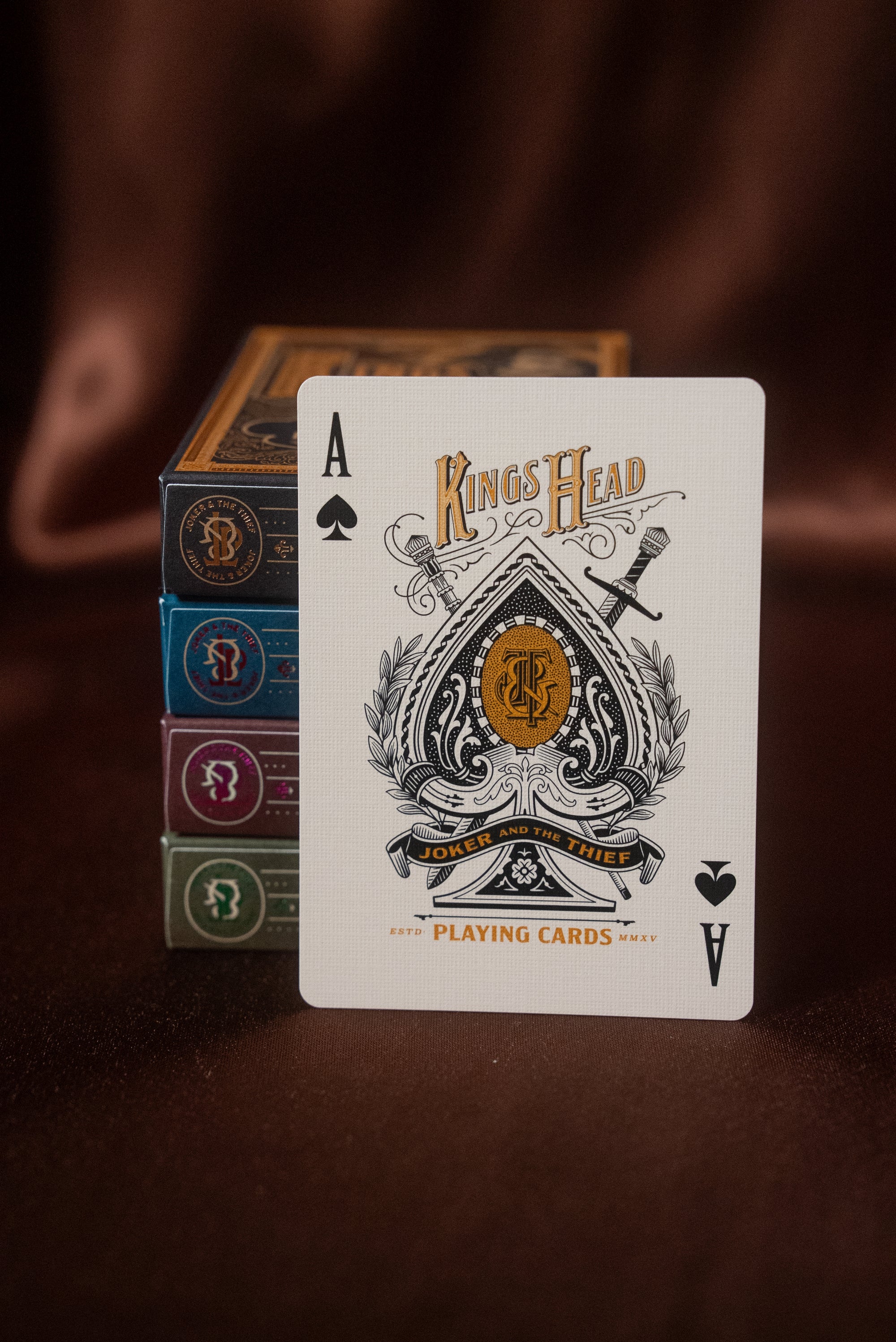 Kings Head Playing Cards (Red & Blue) - Joker & The Thief