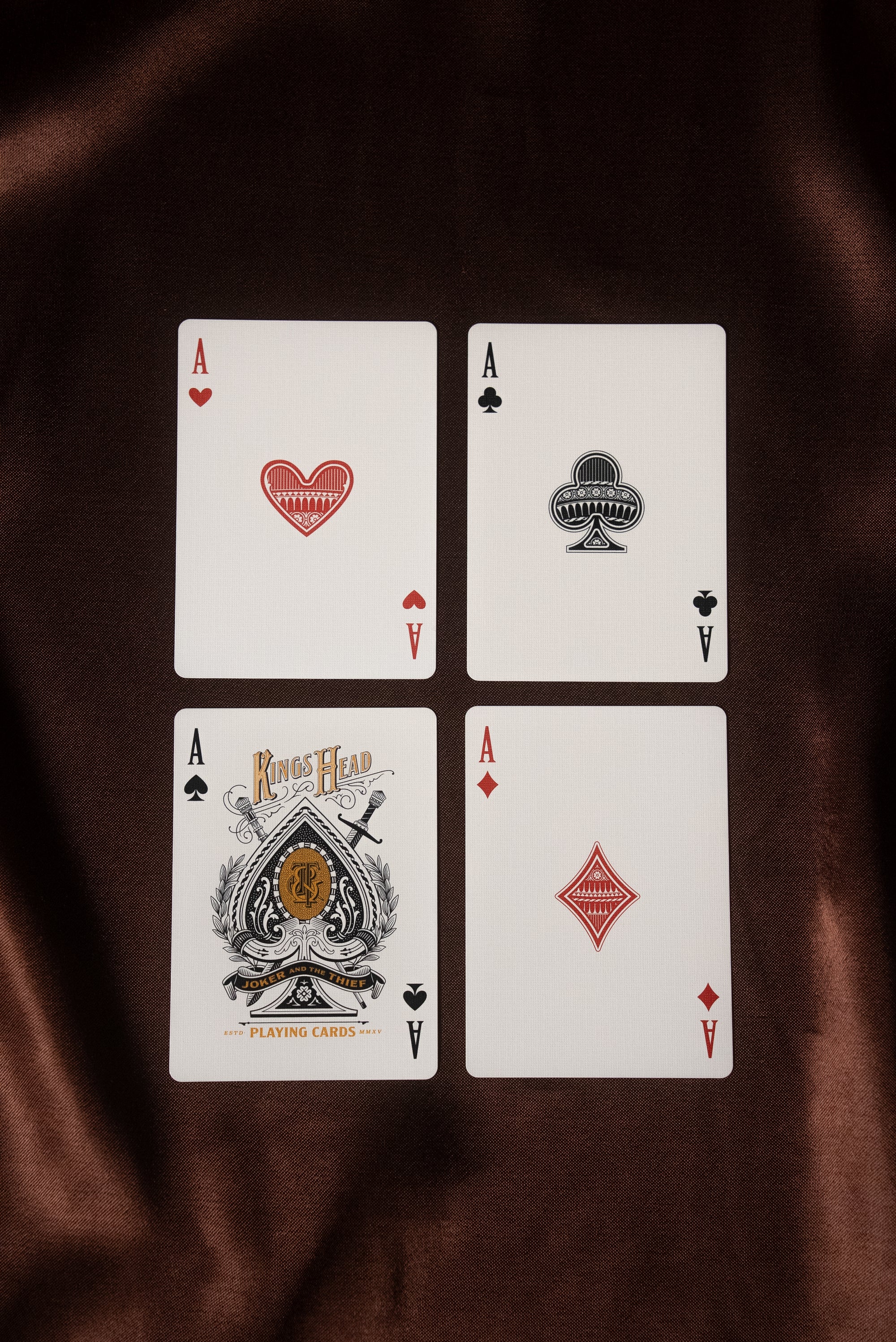 Kings Head Playing Cards (Red & Blue) - Joker & The Thief