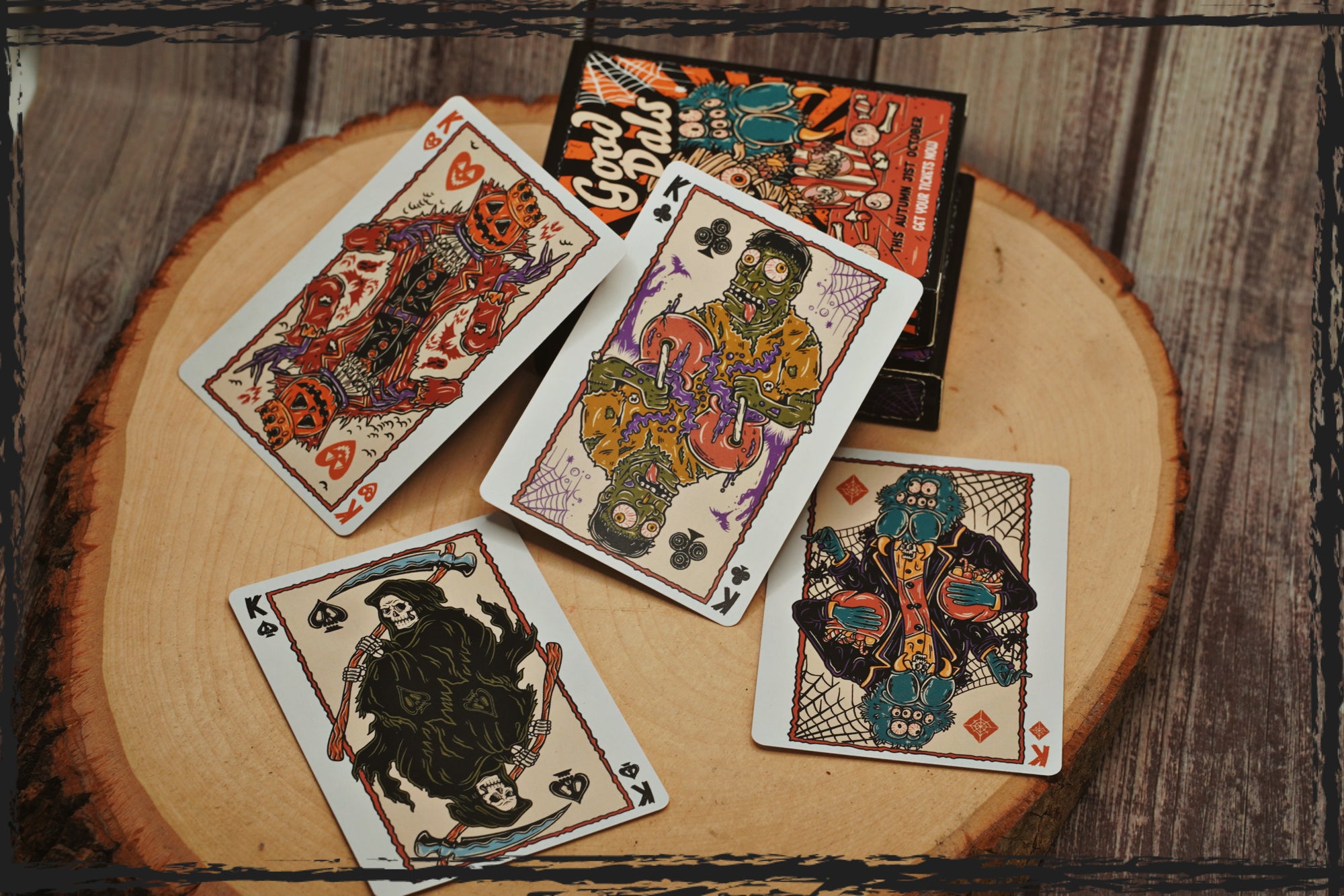 Good Pals Halloween Tales Playing Cards - Gilded Purple (Edition of 75)