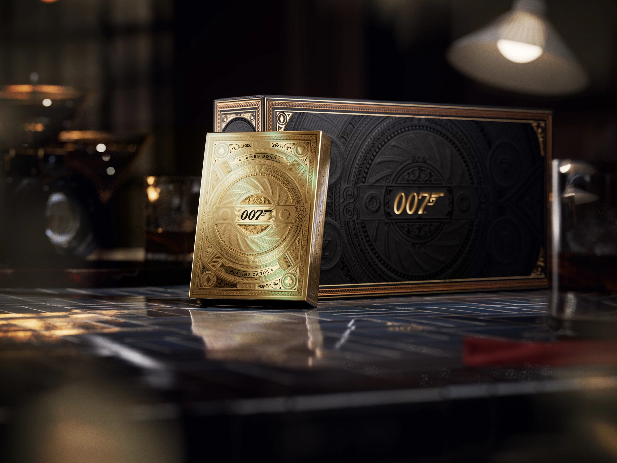 007 Gold Foiled James Bond Playing Cards - Special Edition Box Set by Theory 11