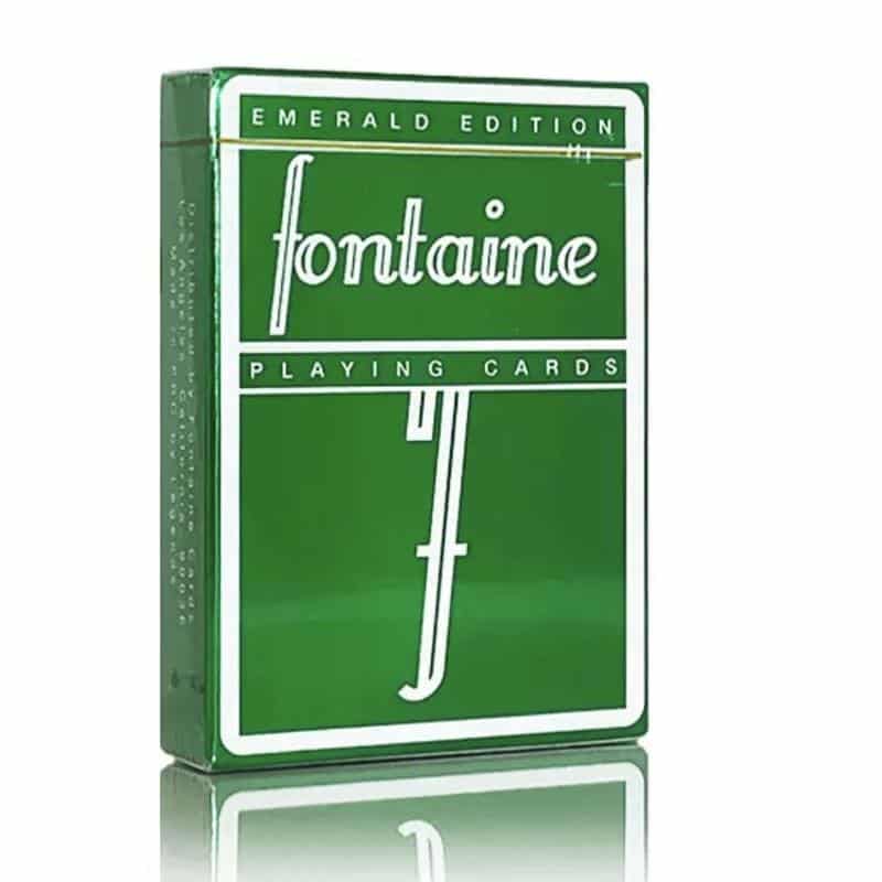 Fontaine Emerald Foil Playing Cards - Fontaine Decks at The Card Inn