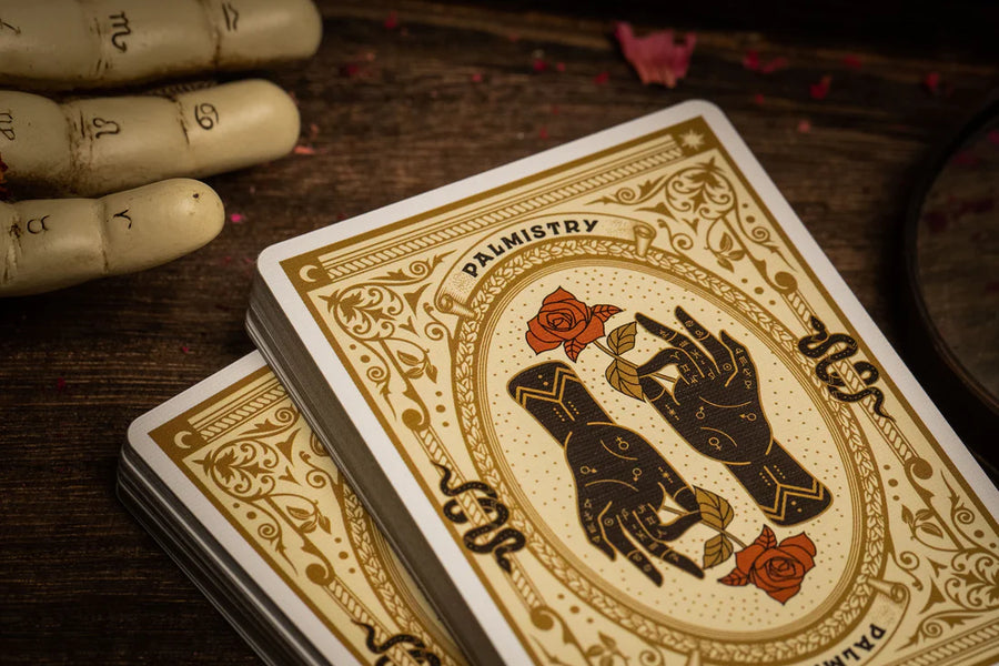 Palmistry Playing Cards (Golden Ivory Edition) - Riffle Shuffle