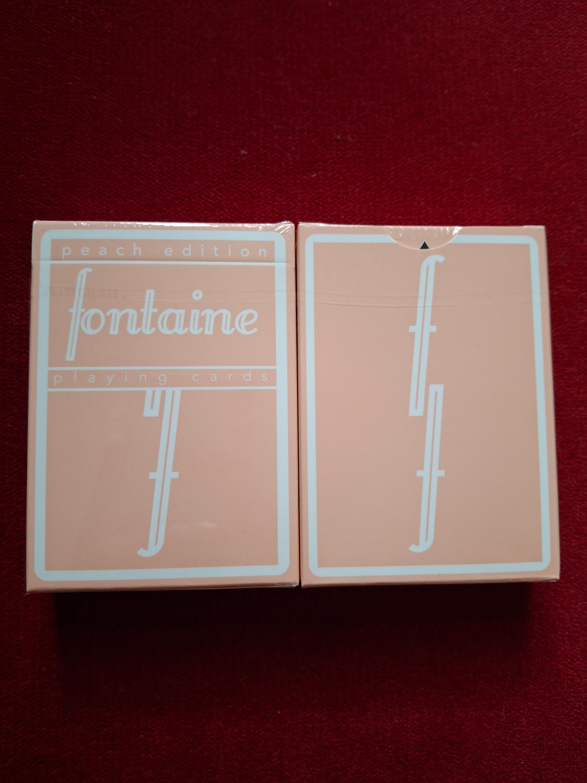 Fontaine Peach Playing Cards