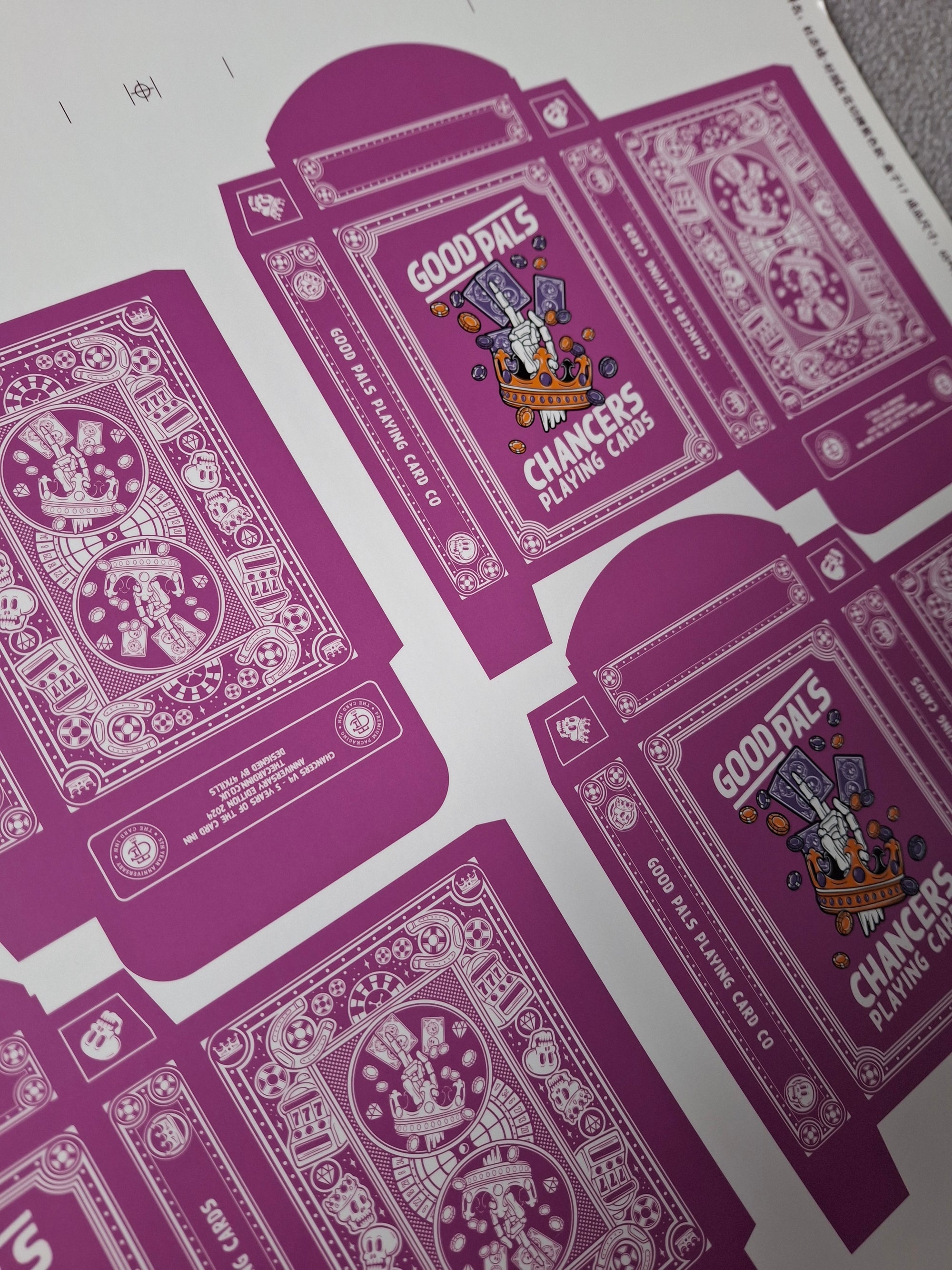 Chancers Playing Cards by Good Pals - UNCUT TUCKS