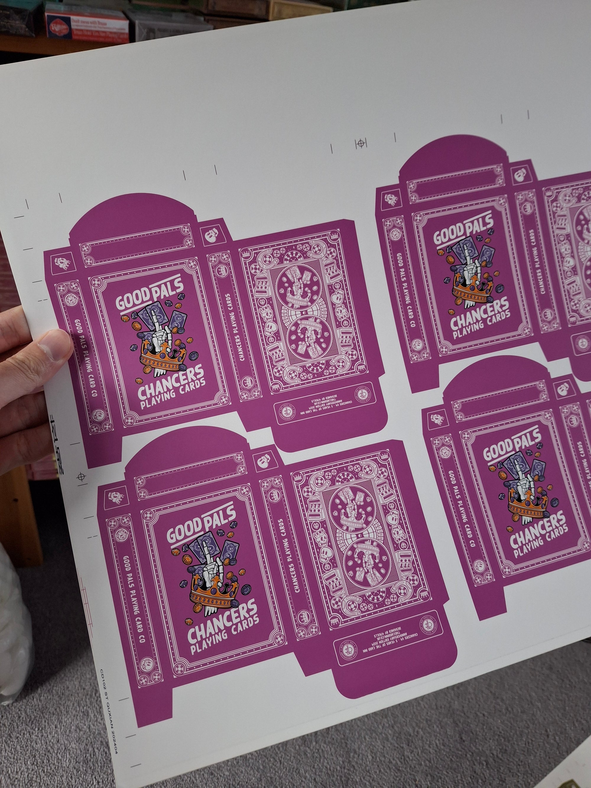 Chancers Playing Cards by Good Pals - UNCUT TUCKS