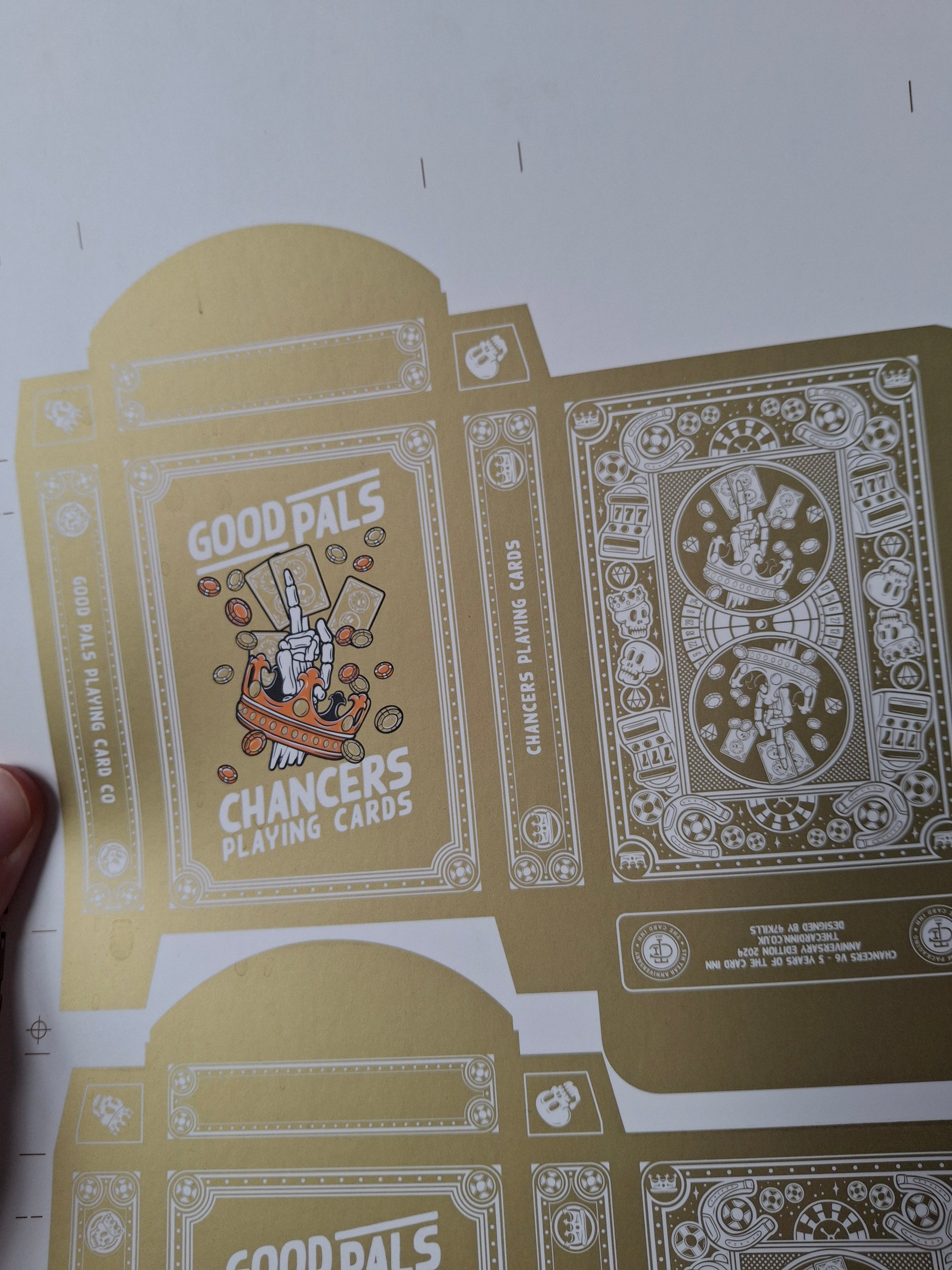 Chancers Playing Cards by Good Pals - UNCUT TUCKS