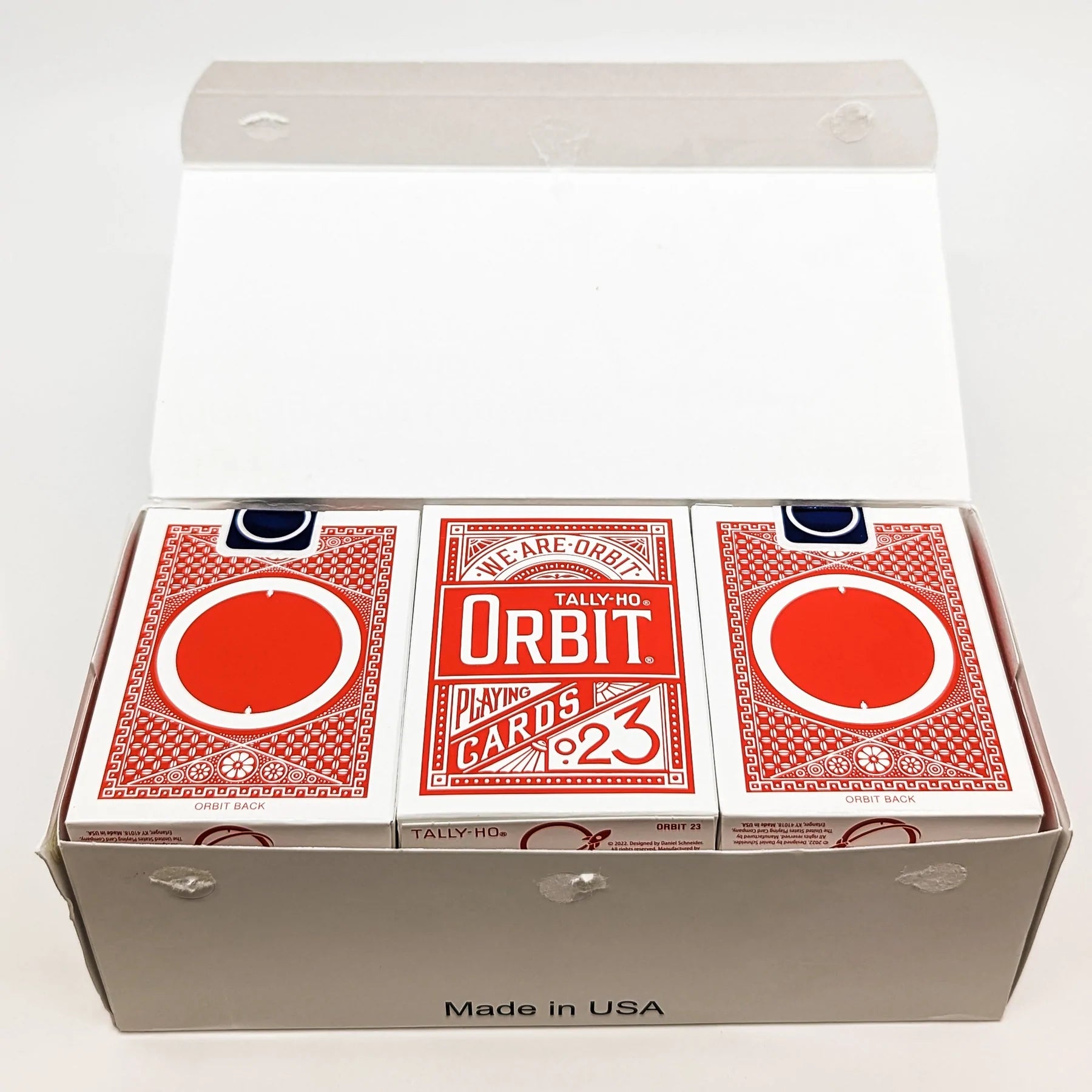 Orbit x Tally Ho Playing Cards - Red & Blue