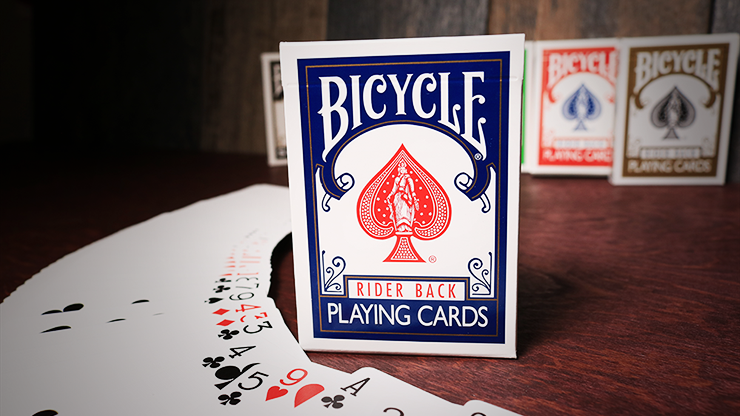 Bicycle Rider Back Standard Index Poker Playing Cards – Red, Blue, Black – USPCC, New