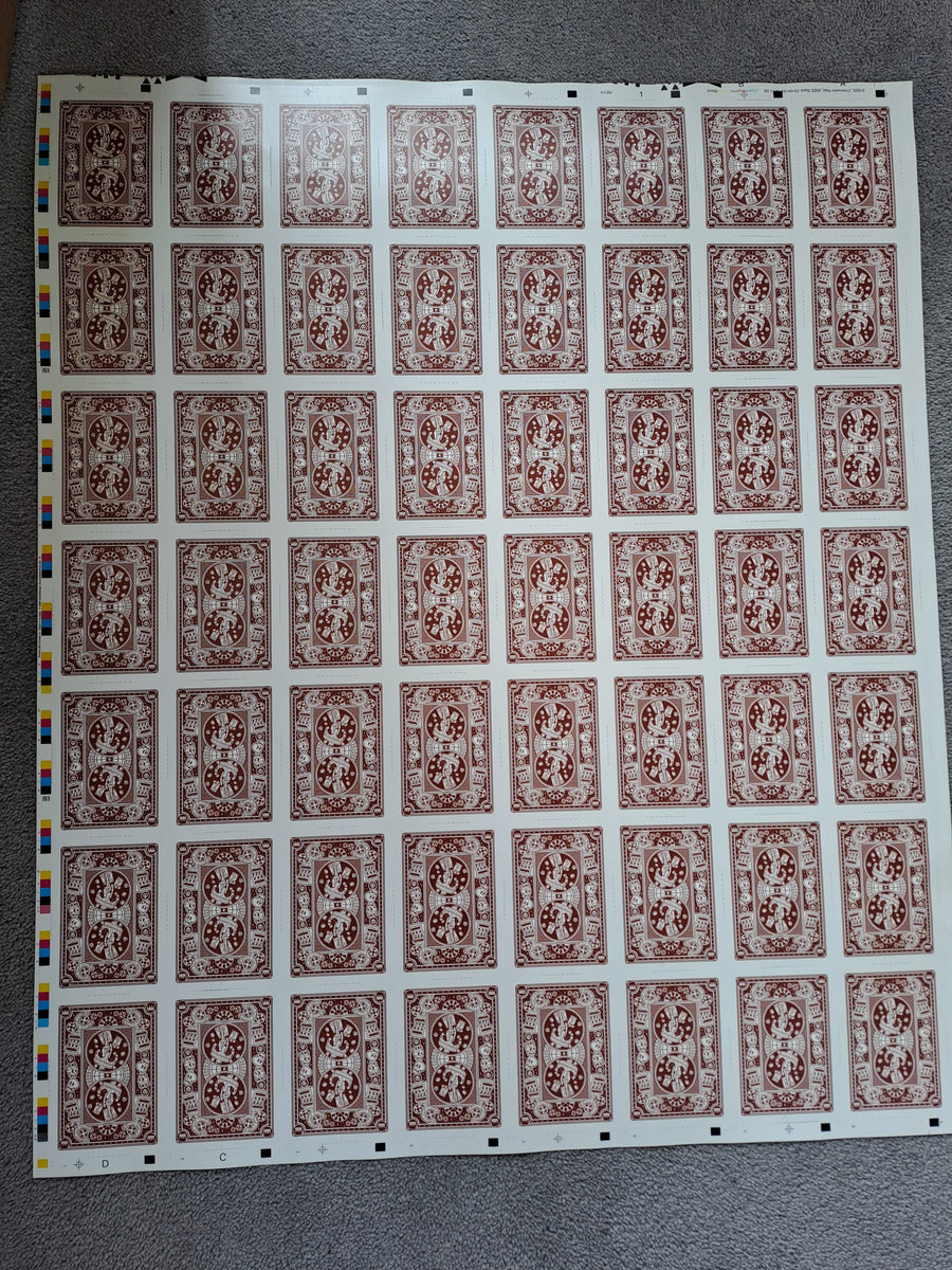 Chancers Playing Cards Uncut Sheet by Good Pals