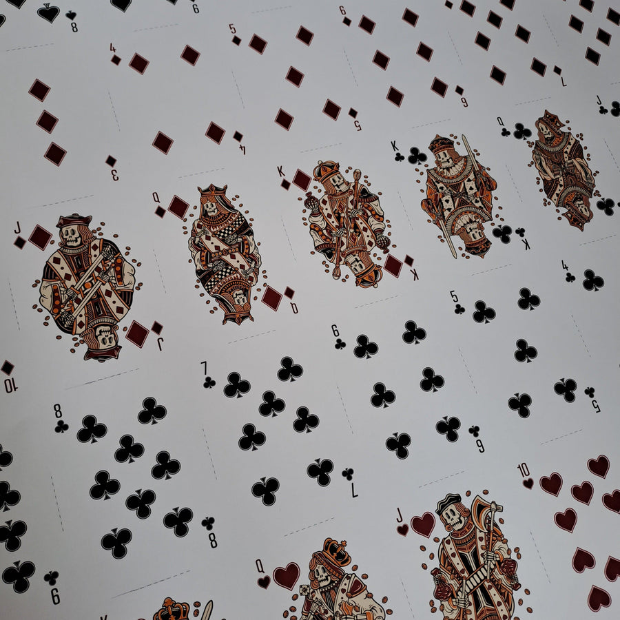Chancers Playing Cards Uncut Sheet by Good Pals