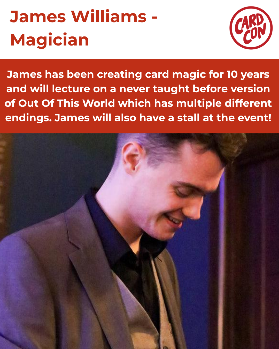 The Card Convention TICKET (2026) - UK Playing Card Event for Magicians, Cardists, Collectors