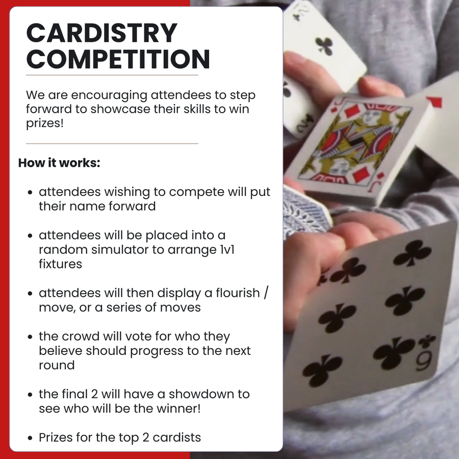 The Card Convention TICKET - UK Playing Card Event for Magicians, Cardists, Collectors