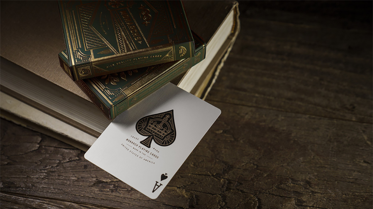 Monarch Playing Cards (Green) - Theory 11