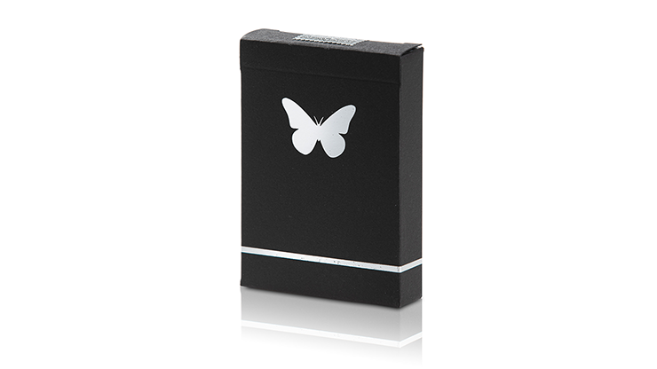 Limited Edition Silver GILDED Butterfly Playing Cards