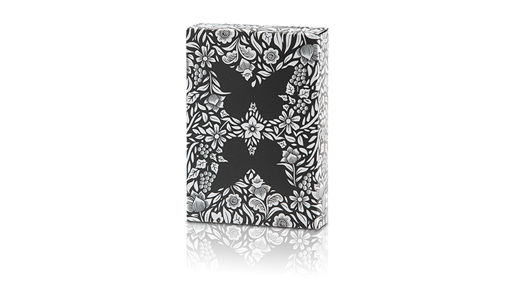 Limited Edition Silver GILDED Butterfly Playing Cards