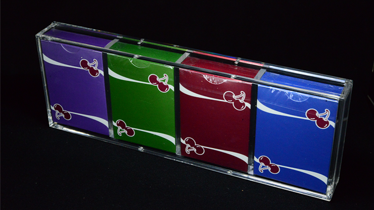 Carat X4 Acrylic Case - Holds 4 Decks of Playing Cards