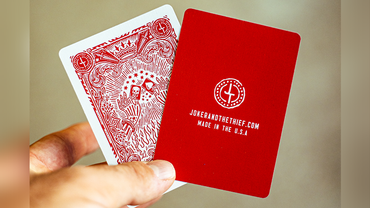 Blood Red Edition V3 Playing Cards - Joker &amp; The Thief 