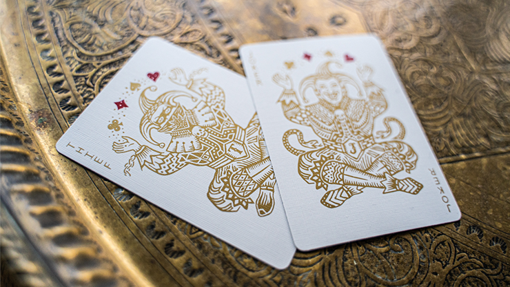 White Gold Edition V3 Playing Cards - Joker &amp; The Thief